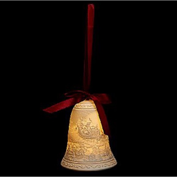 Kringle Express 5” Illuminated Porcelain Holiday Bell with Gift Box - Picture 3 of 15